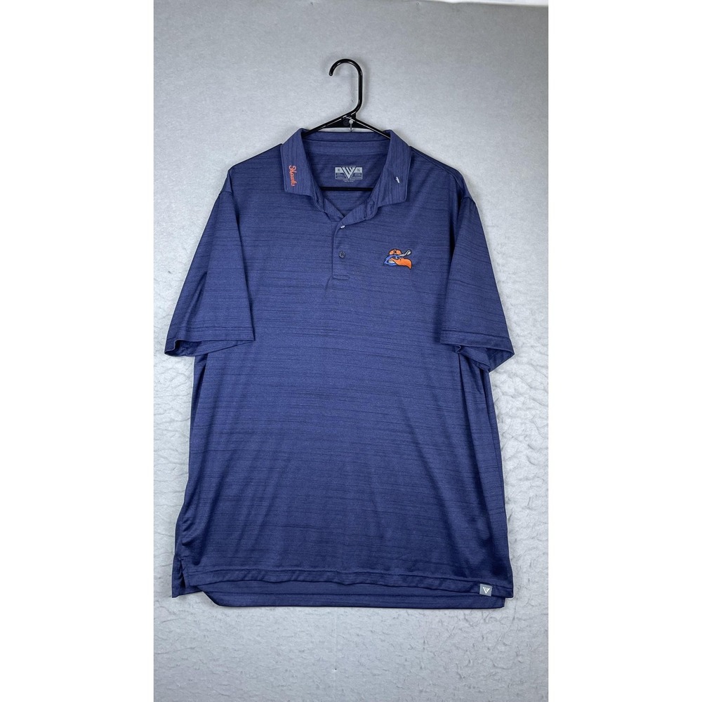Nashville Sounds‎ Polo Shirt Mens XL Blue MILB Baseball Levelwear Golf Top